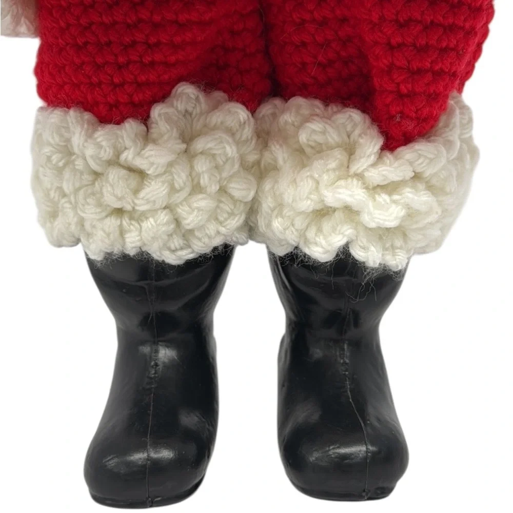 Vintage 1990 Billie Pepper Christmas SANTA CLAUS with Crochet Clothes Suit 14”